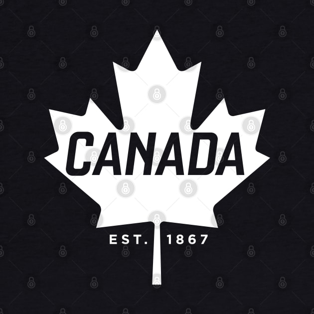 Canada Maple Leaf design - Canada Est. 1867 Vintage Sport by Vector Deluxe